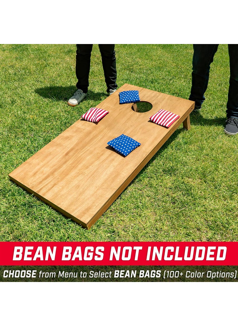 GoSports GoSports 4 ft x 2 ft Regulation Size Wooden Cornhole Boards Set  Includes Carrying Case  Full Regulation Size Bean Bag Toss Boards  - Image 4
