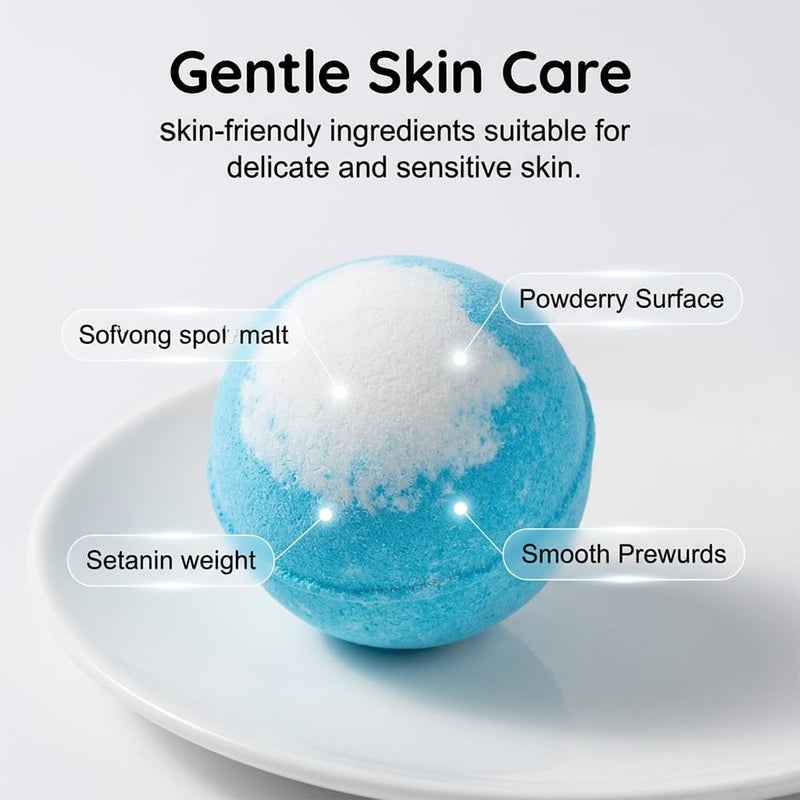 Field test upgraded craftsmanship Natural Bath Bombs with Mega Bubbles & Surprise Inside, 12 Pack Bath Bombs Gift Set, Fun Colorful Safe Bubble Spa Ocean Sea Animal Bath Bombs Party Favors Birthday Gift (Ocean+Animals) All-scene tailored quality - Image 4