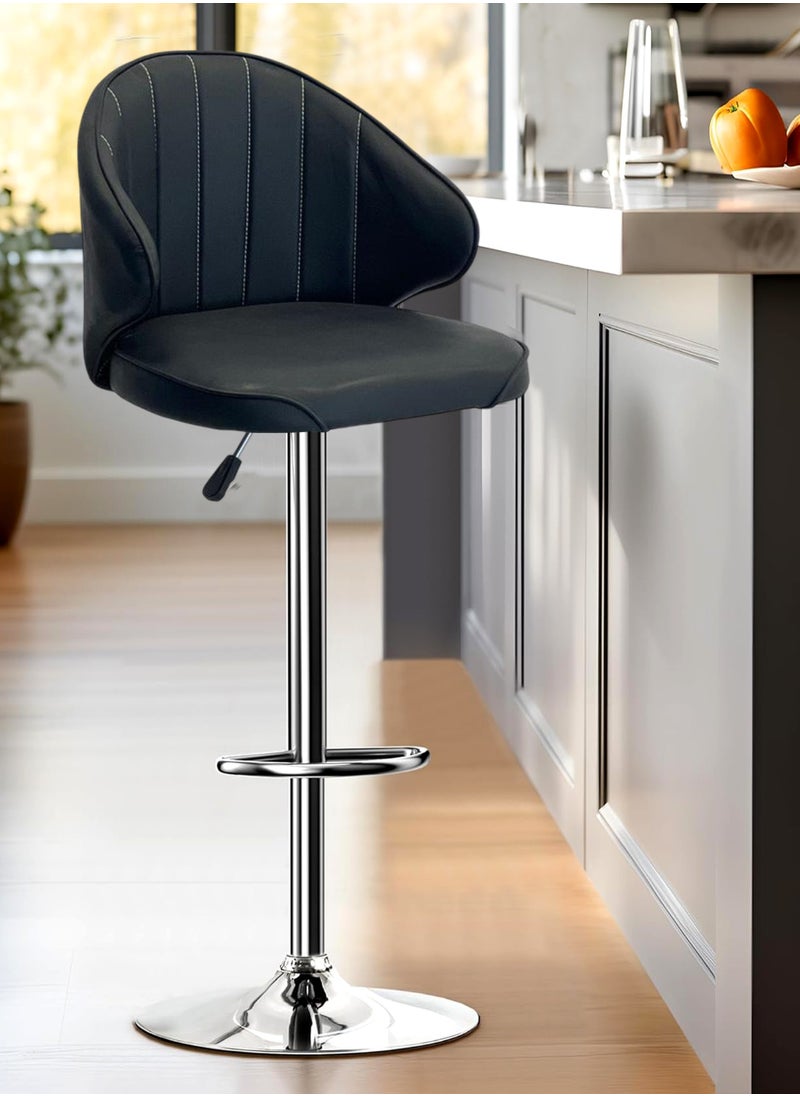 Living - SET OF 2 Modern Adjustable Counter Height Barstools - Image 1