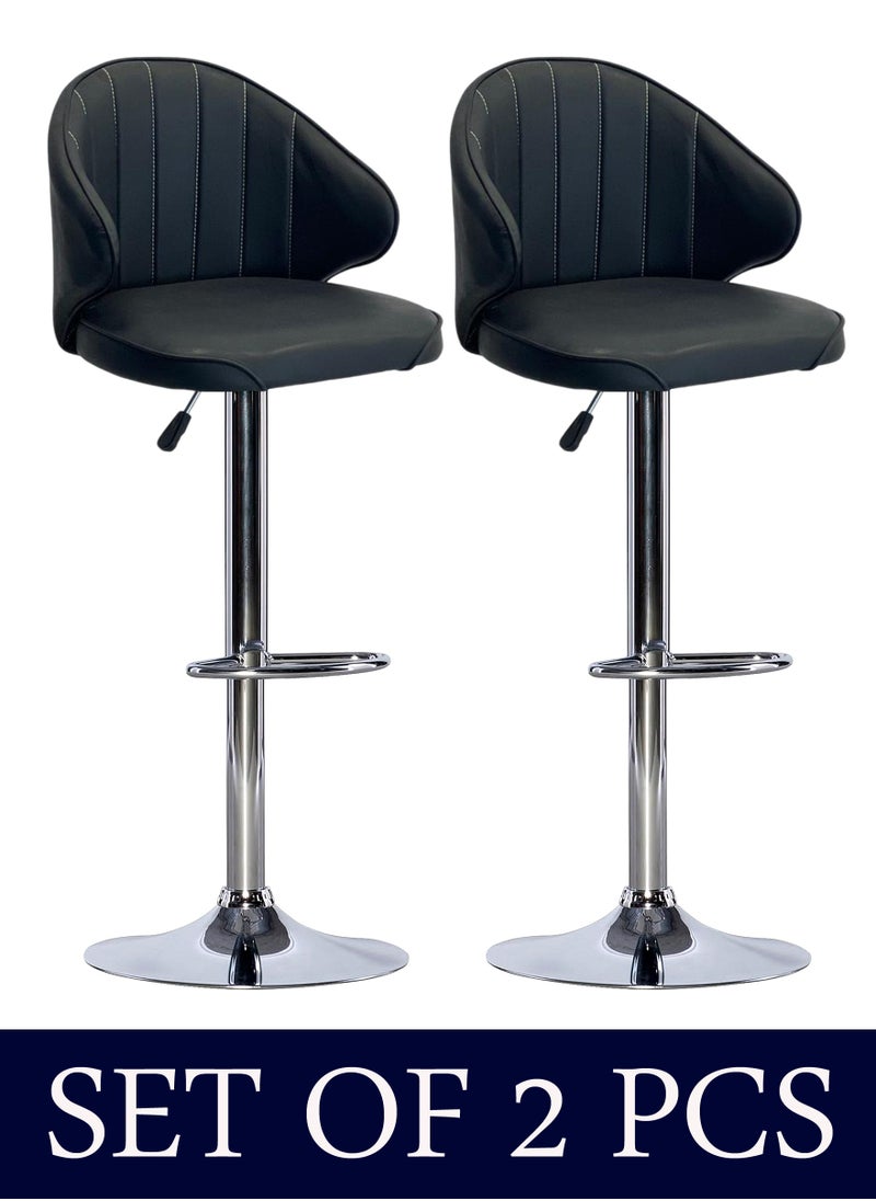 Living - SET OF 2 Modern Adjustable Counter Height Barstools - Image 1