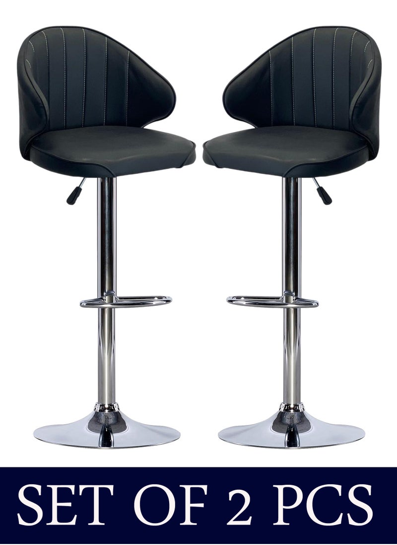 Living - SET OF 2 Modern Adjustable Counter Height Barstools - Image 1