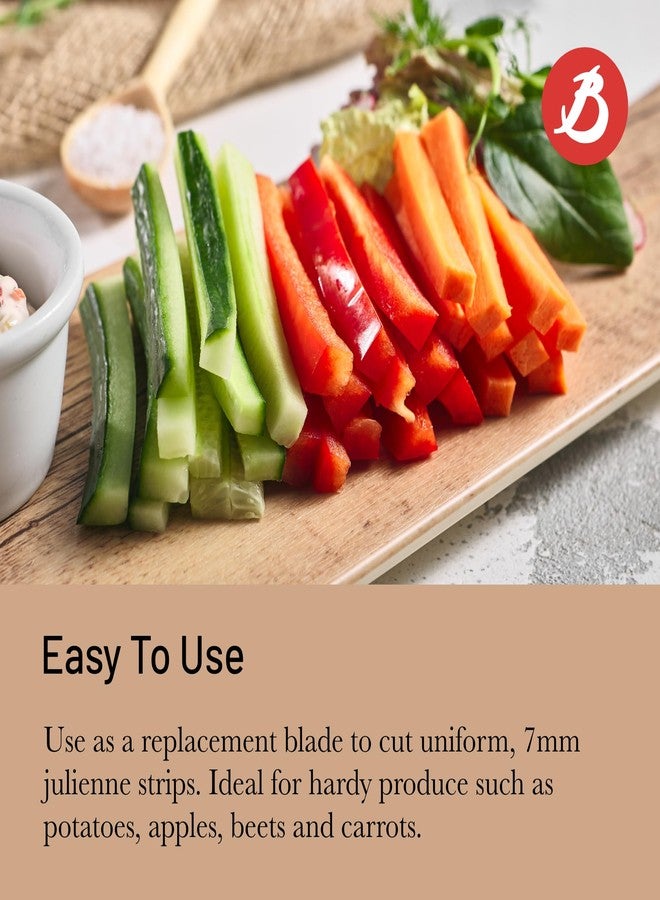 de Buyer REVOLUTION Julienne Blade - 7 mm - Ultra-Sharp Stainless Steel Replacement Blade - Designed for LA MANDOLINE REVOLUTION - Made in France - Image 5