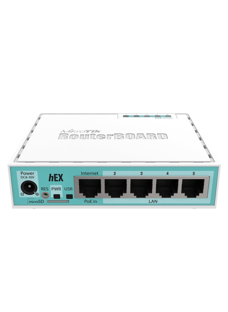 Mikrotik hEX RB750Gr3 5-Port Ethernet Gigabit Router White - Image 2