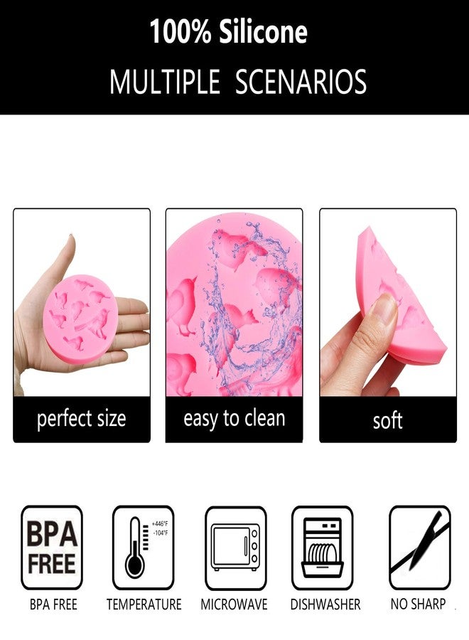 Xcake Lcook Bird Silicone Molds, Sparrow Fondant Mold, Lovely Bird Chocolate Baking Molds for Cake Decoration Cupcake Topper Candy Cookie Sugar Craft Gum Paste Clay Resin - Image 3