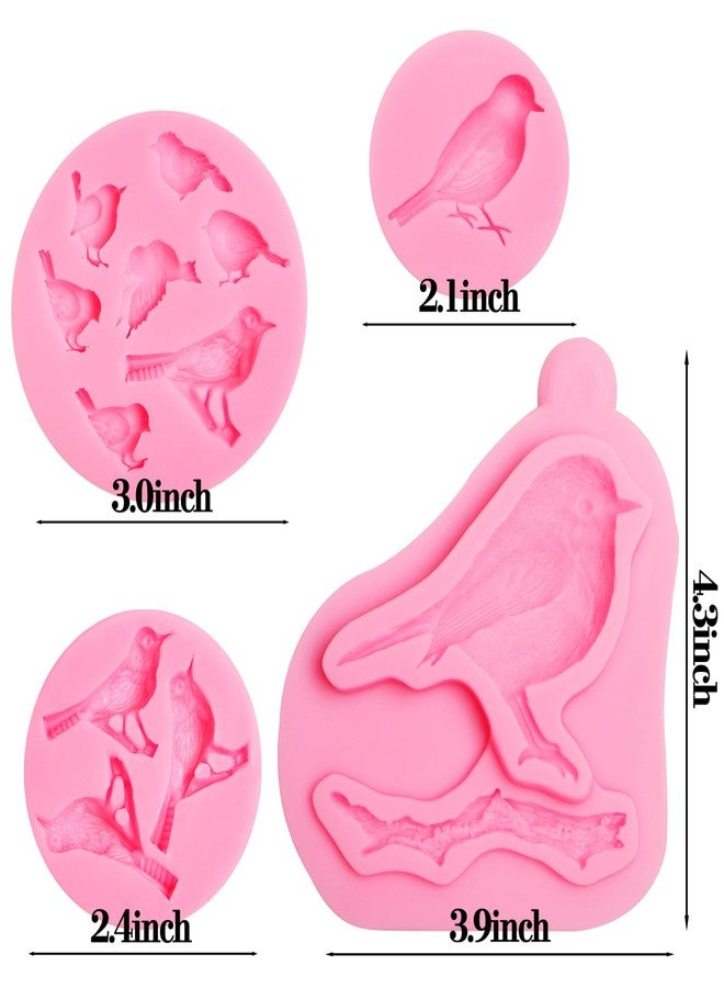 Xcake Lcook Bird Silicone Molds, Sparrow Fondant Mold, Lovely Bird Chocolate Baking Molds for Cake Decoration Cupcake Topper Candy Cookie Sugar Craft Gum Paste Clay Resin - Image 2
