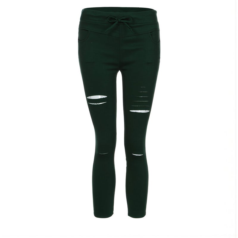 Heavy Duty Durable Women Ripped Pants Black S Size Abrasion Resistant Long Last Use - Image 1