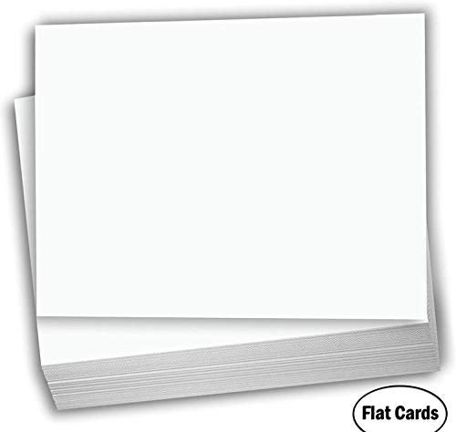 Hamilco Blank Index Cards Flat 5 x 8" Card Stock Heavyweight 100lb Cover White Cardstock Paper - 100 Pack (Bright) - Image 2