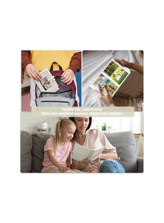 The Bros Linen Photo Album 4x6in, 100 Pockets, Top Loader Vertical Picture Album for Baby, Kids, Family, Wedding, Anniversary, Valentine's, Birthday, Durable Memories Storage (Beige) - Image 4