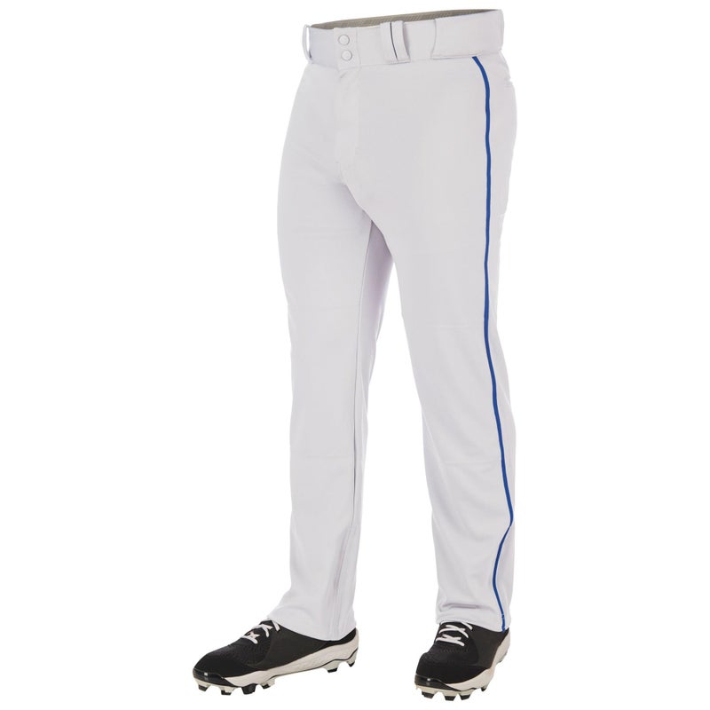 Champro Triple Crown 20 Open Bottom Baseball Pants with Braid Adult Medium White Royal - Image 2