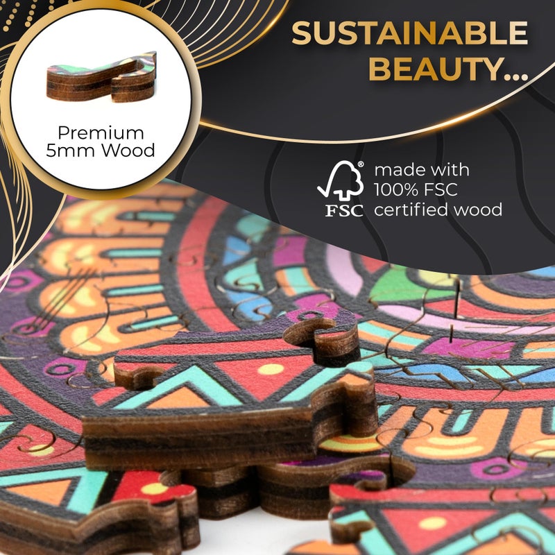 ZenChalet - Unique Guitar Puzzles for Adults 200- Giftable Wood Jigsaw Puzzles Adult - Distinctive Premium Cool Puzzle Gifts, Cool Puzzle Brain Teaser - Rompe Cabezas Adultos 200 - Image 2