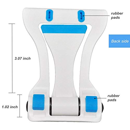 EYUVAA LABEL 2 in 1 Models Adjustable Universal Foldable Cell Phone Tabletop Stand Tablet Stand, Multi angle Mobile Phone Holder & Mobile Stand for Table and Bed (White) - Image 3