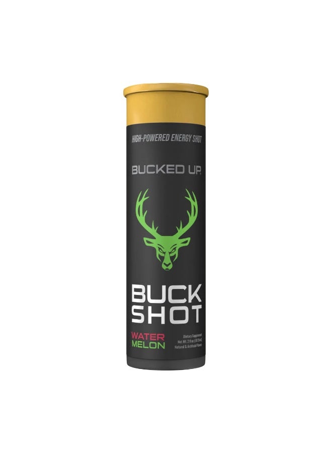 Bucked Up Buck Shot Energy Shot a“ Clean Energy & Focus (60ml) Watermelon Flavor - Image 2