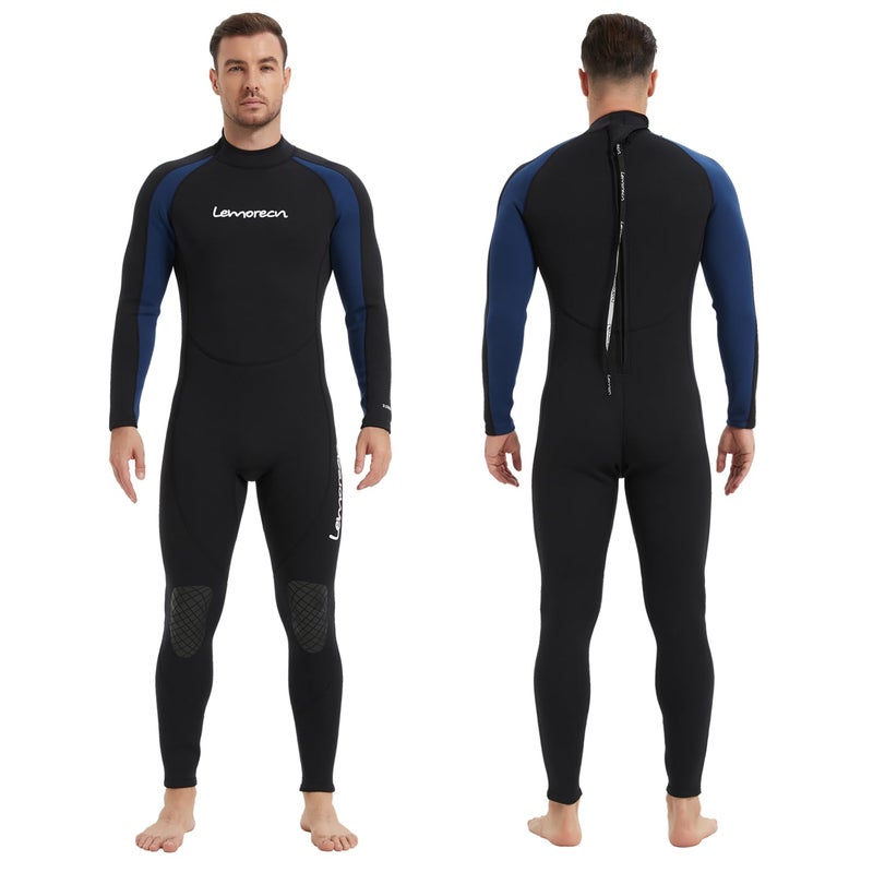 Lemorecn Wetsuits Jumpsuit Neoprene 3/2Mm Full Body Diving Suit(3031 M) - Image 1
