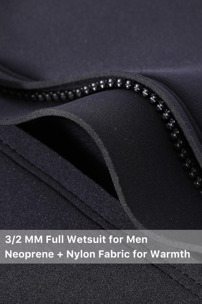 Lemorecn Wetsuits Jumpsuit Neoprene 3/2Mm Full Body Diving Suit(3031 M) - Image 2