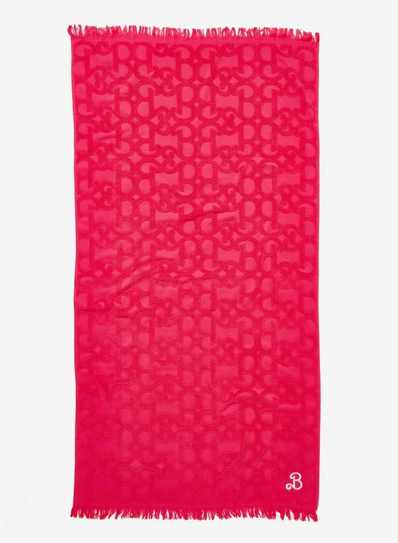 Typo Barbie Jaquard Towel