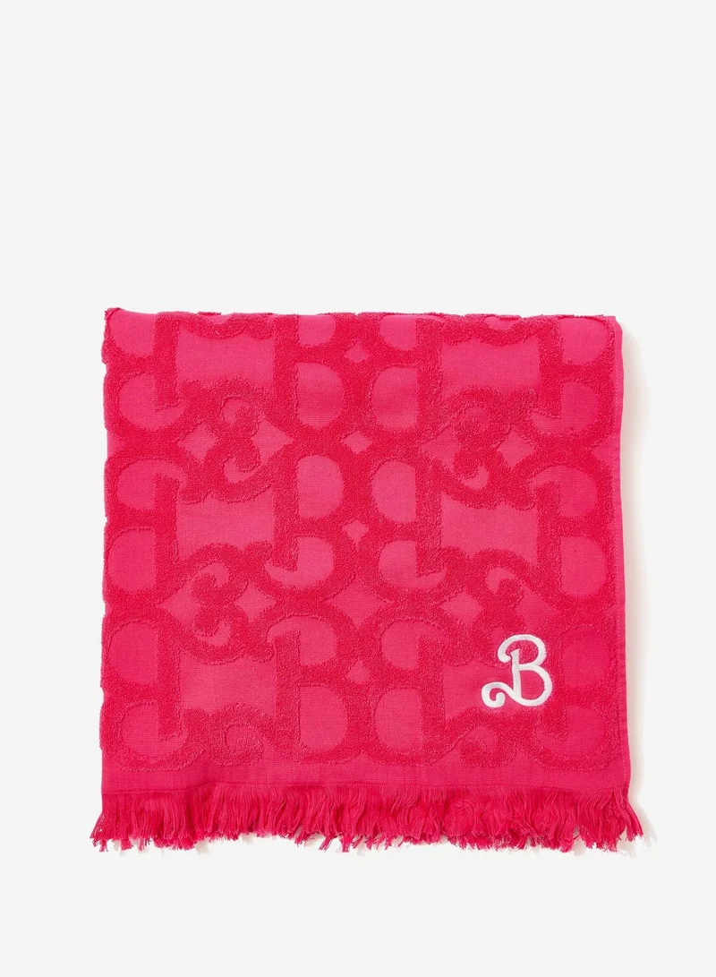 Typo Barbie Jaquard Towel