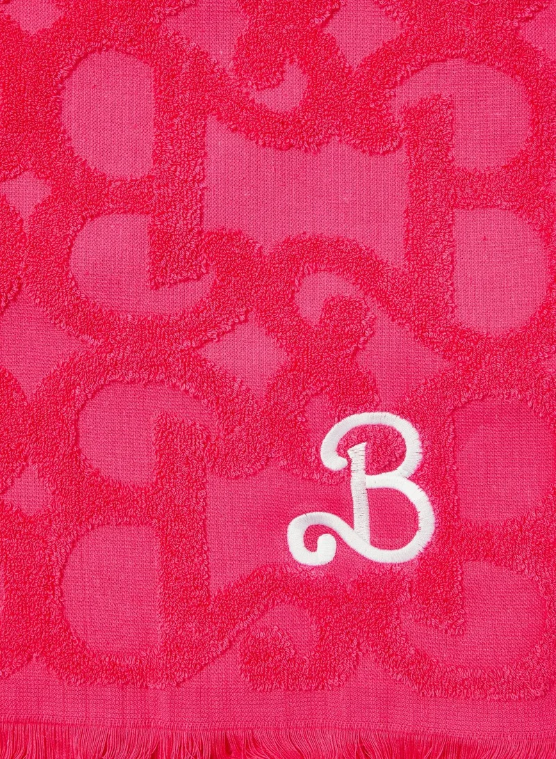Typo Barbie Jaquard Towel