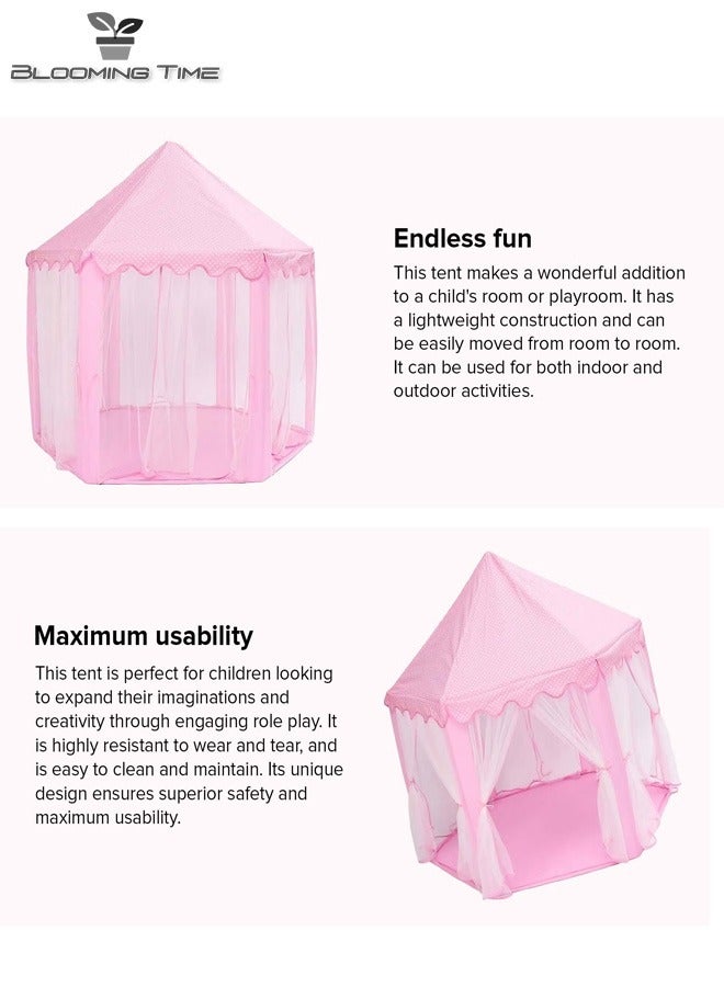 CYTHERIA Hexagonal Princess Castle Tent Indoor And Outdoor Play House - Image 3