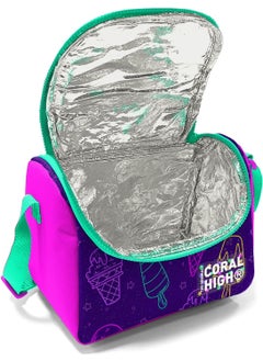 CORAL HIGH Kids Purple Pink Ice Cream Patterned Thermo Lunchbox 11888  - Image 5