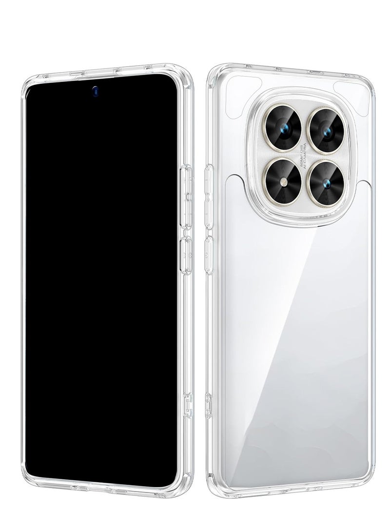 CHAPPELINE Xiaomi Redmi Note 14 Pro 5G 2025 AIRBAG CASE Series Premium Transparent Airbag Shockproof Anti-Yellowing with Free Iron Plate Case Cover - Clear - Image 2