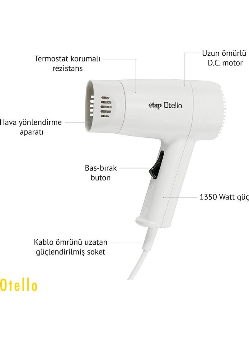 ETAP Otello Wall Mounted Hotel Type Hair Dryer  - Image 3