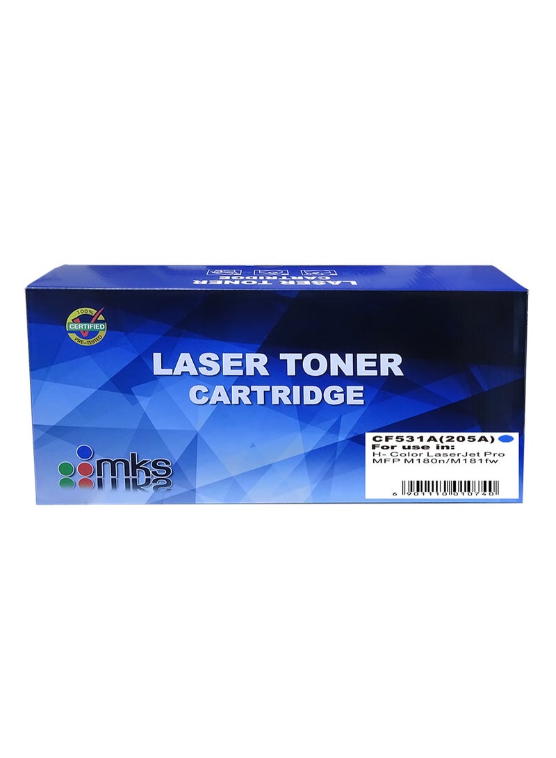 MKS Cyan Toner Cartridge (205A) CF531A - Image 1