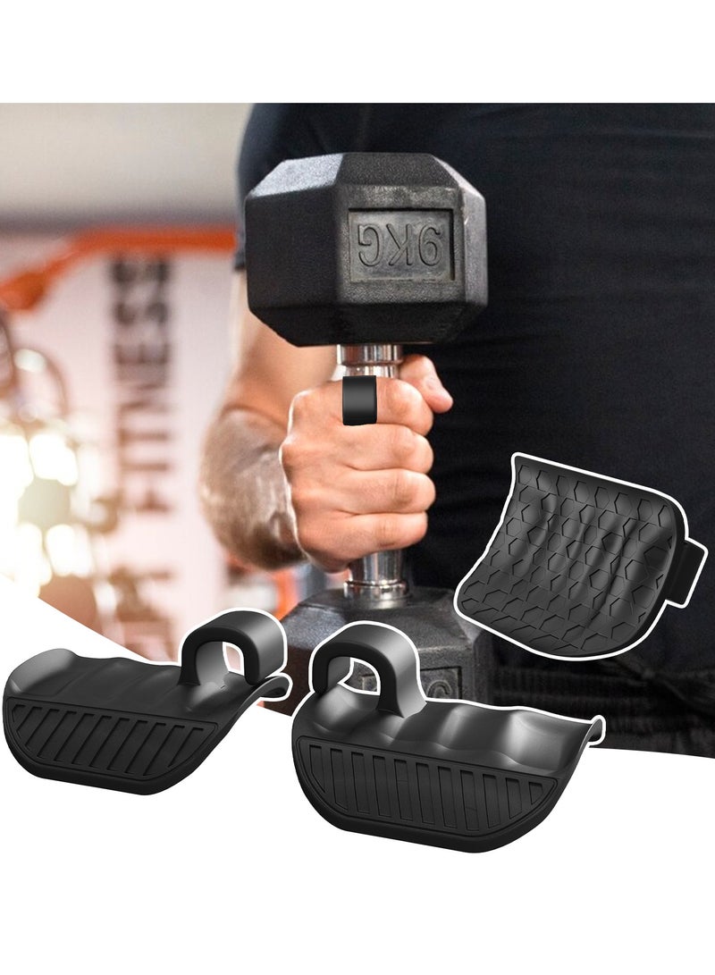 ZONIX Silicone Gym Grips – Ergonomic Honeycomb Anti-Slip Design, Sweat-Resistant Hand Protector for Weightlifting, Pull-Ups & Home Workouts, Left/Right Hand Fit, Prevent Calluses (Black) - Image 2