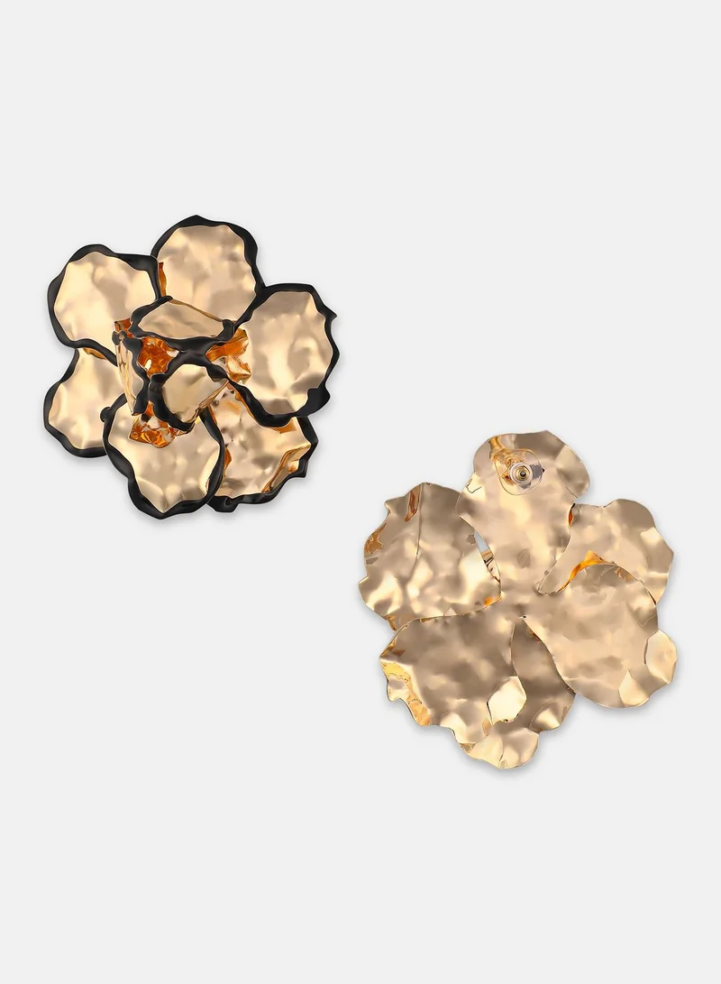 SOHI Dented-Primrose Statement Artificial Earring Jewellery