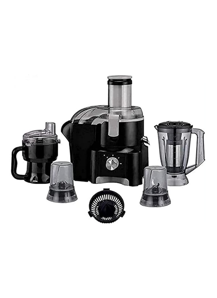 Generic - Food processor and blender 7 in 1, 2000 watts - carrot juicer with filter - blender - chopper - pressure press - 2 grinders - orange juicer - Image 1