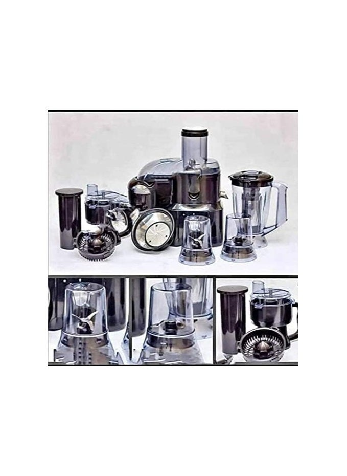 Generic - Food processor and blender 7 in 1, 2000 watts - carrot juicer with filter - blender - chopper - pressure press - 2 grinders - orange juicer - Image 1