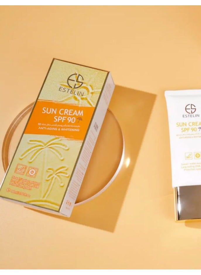 ESTELIN Anti-Aging & Whitening Sun Cream SPF 90, 60ml - Image 2