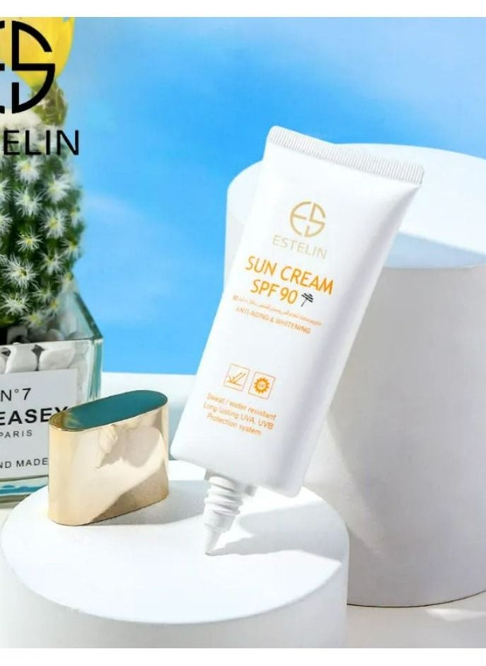 ESTELIN - Anti-Aging & Whitening Sun Cream SPF 90 Multicolour 60ml - Image 1