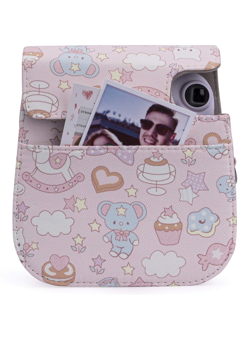 SYOSI Case for Fujifilm Instax Mini 11 / 9 / 8 Instant Film Cameras with Accessory Pocket and Detachable/Adjustable Shoulder Strap - Image 3