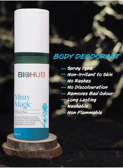 King Mariot BIOHUB Misty Magic Deodorant | 70ML | Instant Hydration & Soothing | Cooling & Refreshing Sensation | Antioxidant-Rich & pH Balanced | Lightweight & Non-Greasy | Suitable for All Skin Types  - Image 3