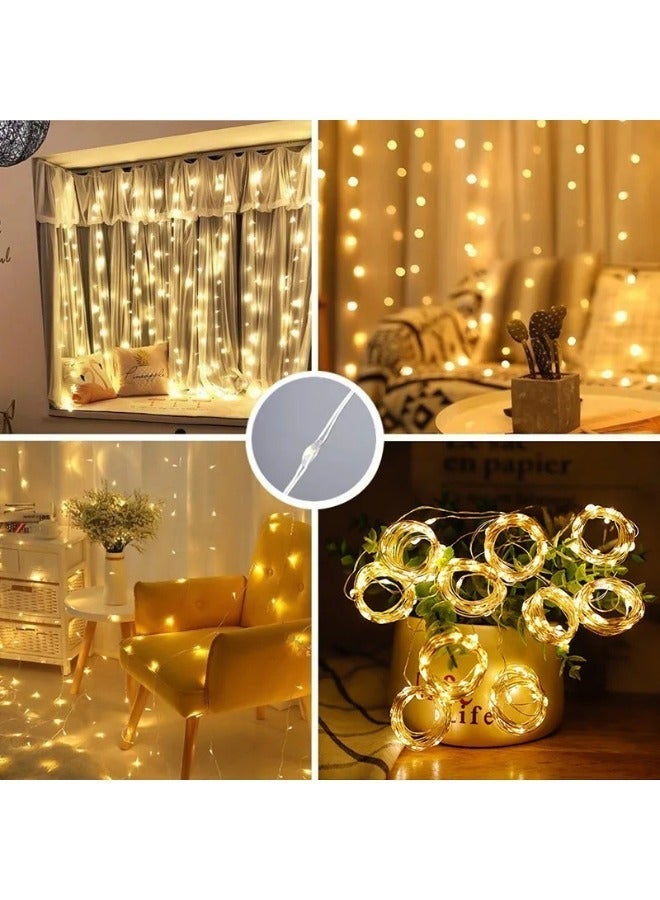 ليد ستارة إضاءة ليد احتفالية 2*3 (120LED) - زينة رمضان، العيد، مناسبات خاصة، أجواء رومانسية - Image 5