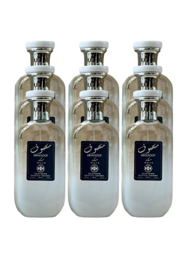 Smile 9 Pieces Mansoof Musk Perfume For Men 100ml EDT - Image 1
