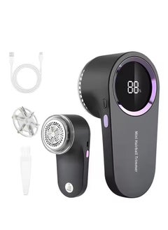 Lint Shavers, Rechargeable Fabric Shaver with Digital Display, Sweater Shaver with 6-Leaf Blades and Safety Lock, 3-Speeds Defuzzer Remove Fuzz, Pills from Clothes, Furniture, Sofa, Blanket