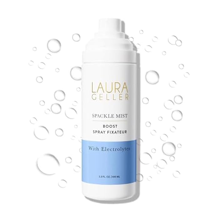 LAURA GELLER NEW YORK Spackle Mist Boost Setting Spray with Electrolytes - Long-Lasting Makeup Spray with Blue Light Protection - Dewy Skin Makeup Setting Spray - Image 1