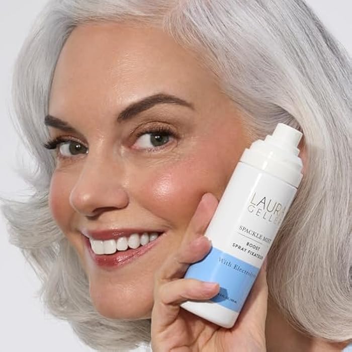 LAURA GELLER NEW YORK Spackle Mist Boost Setting Spray with Electrolytes - Long-Lasting Makeup Spray with Blue Light Protection - Dewy Skin Makeup Setting Spray - Image 5
