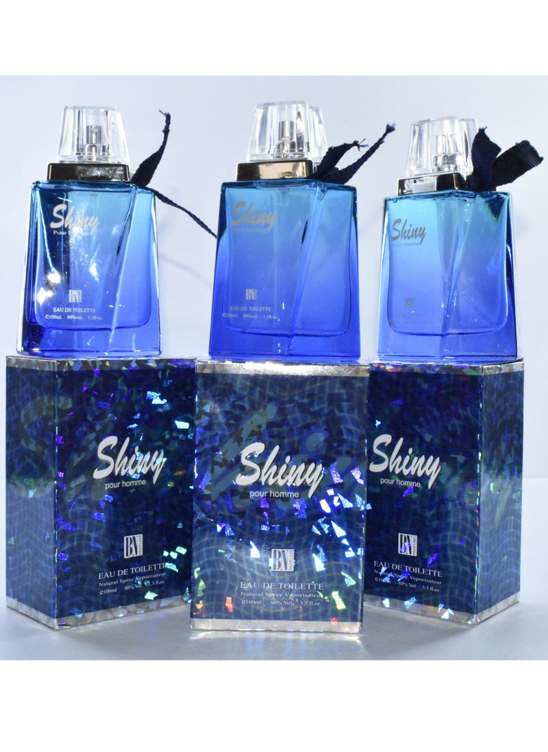بي إن بيرفيومز - 3 قطع عطر شايني EDT 100 مل - Image 1