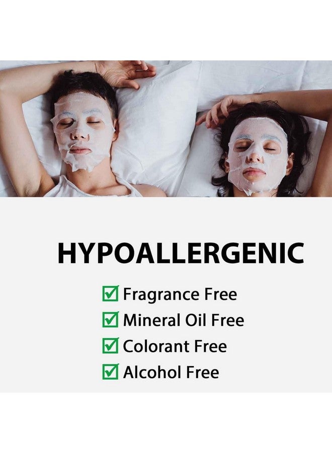 لولوون قناع ورقي للوجه من لولولون ٢١ إي إيه للبشرة الجافة والباهتة، للنساء والرجال، قناع ورقي يومي مرطب ومرطب بخلاصة الأعشاب البحرية والتوت البري، للعناية الطبيعية ببشرة الوجه من اليابان، لون وردي نقي - Image 5