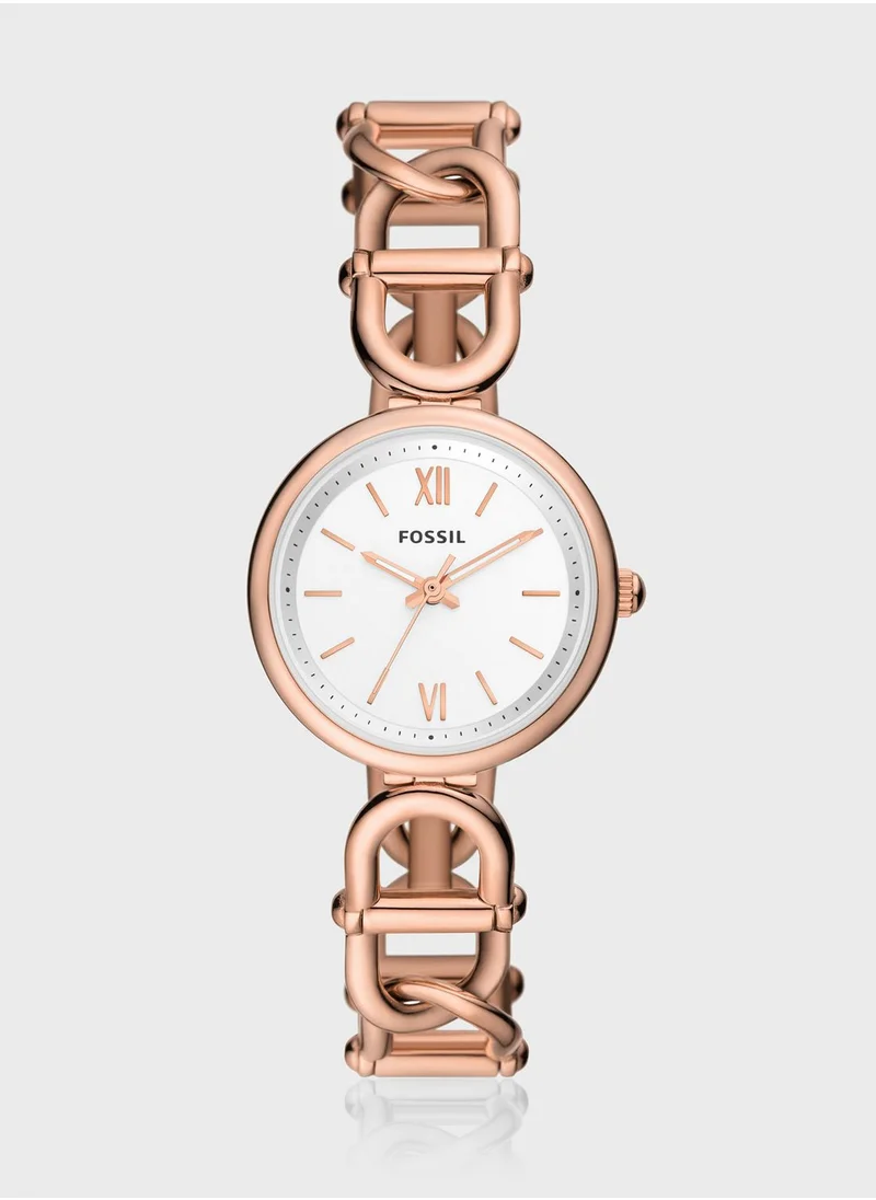 FOSSIL Carlie Steel Strap Analog Watch