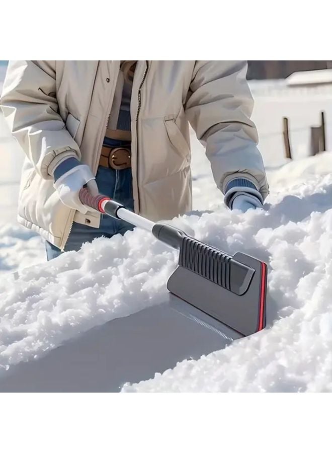 Detachable Snow Shovel with Ice Scraper Ergonomic Handle Durable ABS Material for Efficient Snow Removal - Image 2