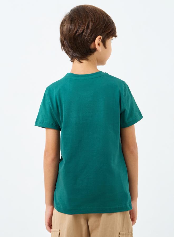Styli Kids Green Cotton T-Shirt - Image 5