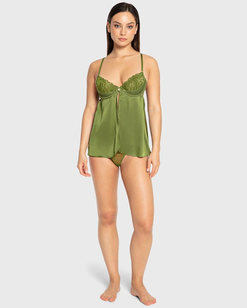 ايسلا اند ايفي Isla & Evie Cardamom Seed Lace Babydoll