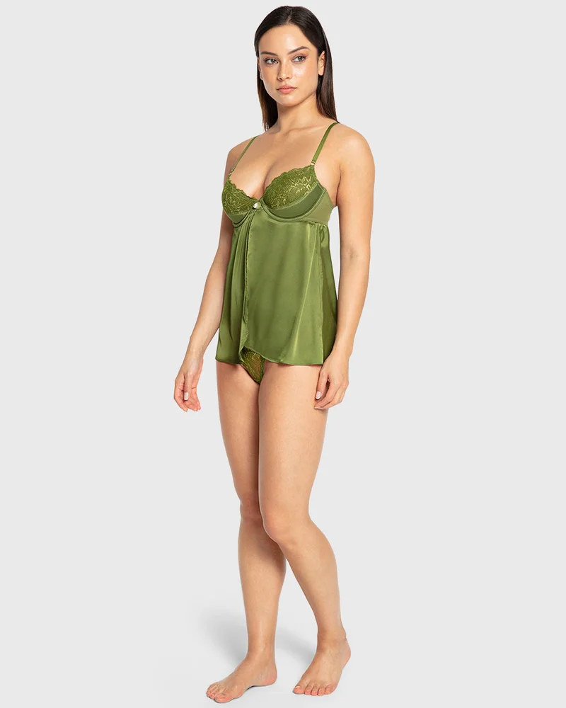 ايسلا اند ايفي Isla & Evie Cardamom Seed Lace Babydoll
