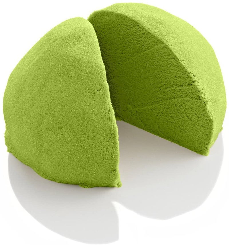 BabyGo Soft Space Sand Clay for Indoor Playing Moldable 500gm in Resealable Bag with Free Big Mould (Green) (No Toxic) - Image 3
