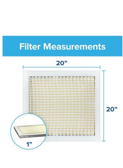 FILTRETE AC Furnace Air Filter 20 x 20 x 1, MERV 5, MPR 300, Captures Unwanted Particles, 3 Month Life Pleated Electrostatic Air Cleaning Filter, 1 Inch, 6 Pack  - Image 2