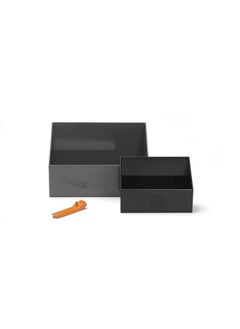 Room Copenhagen Room Copenhagen LEGO Brick Scooper Set - Easy Clean Up for Building Blocks and Other Toys - 1 Large Dark Stone Gray Scoop 7.63 x 5.19in and 1 Small Black Scoop 5.07 x 3.46in - Includes Brick Separator  - Image 1
