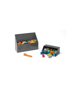 Room Copenhagen Room Copenhagen LEGO Brick Scooper Set - Easy Clean Up for Building Blocks and Other Toys - 1 Large Dark Stone Gray Scoop 7.63 x 5.19in and 1 Small Black Scoop 5.07 x 3.46in - Includes Brick Separator  - Image 4